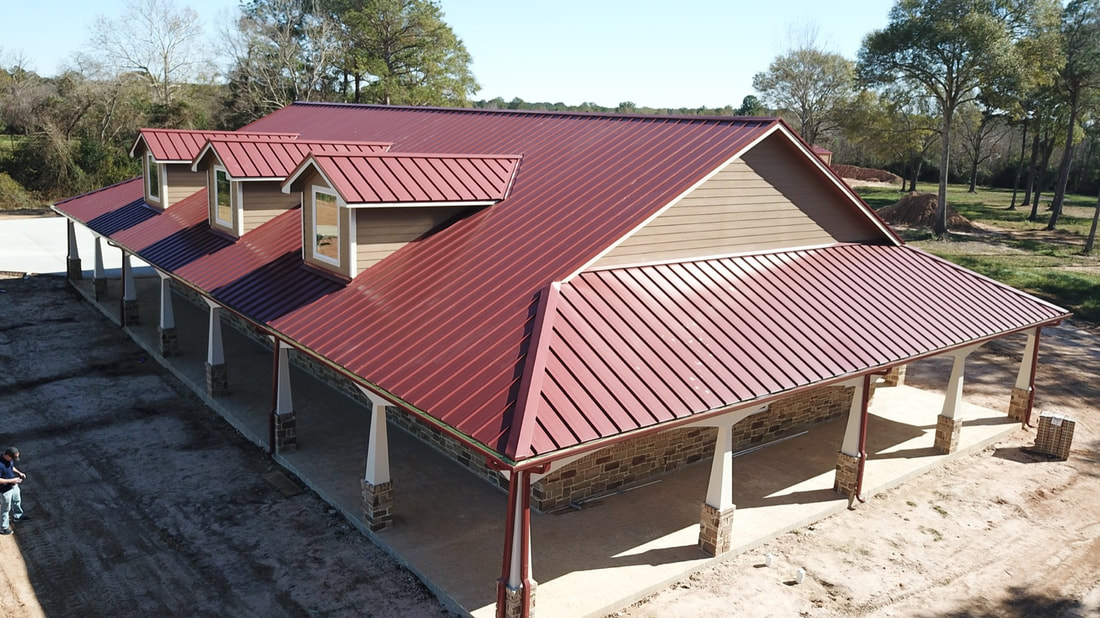 Standing seam roof by Houston Metal Roofing Services
