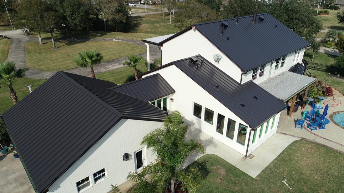 Aluminum roof by Houston Metal Roofing Services