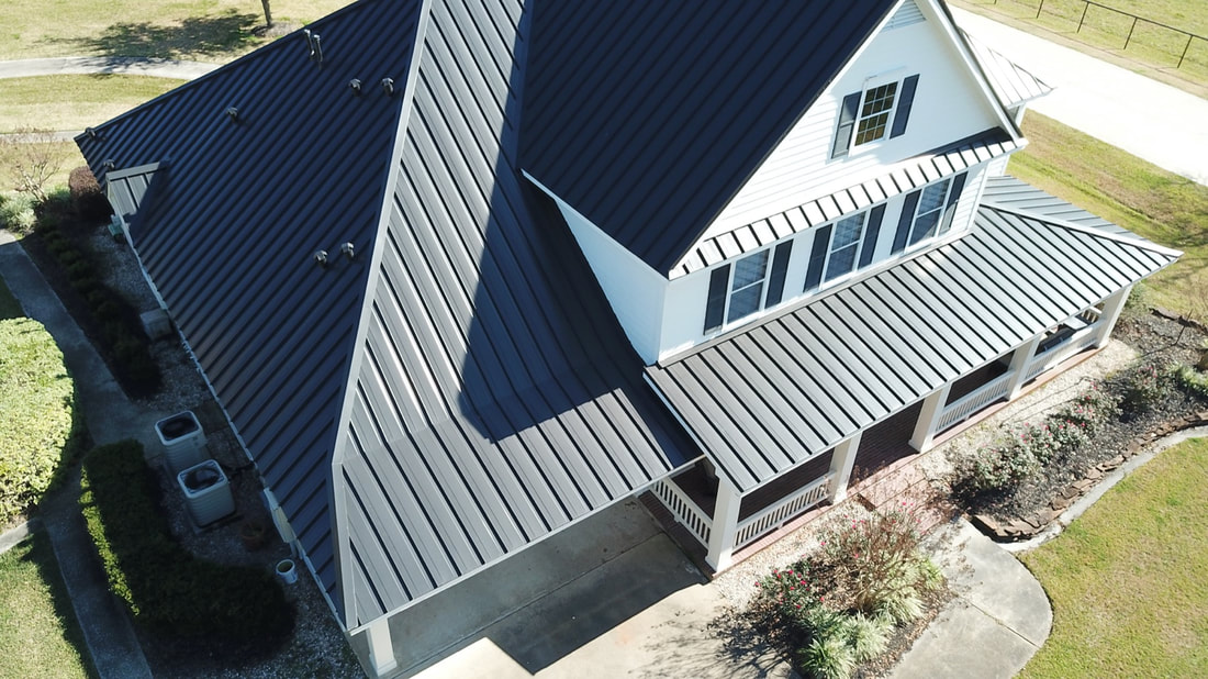 Steel roof by Houston Metal Roofing Services