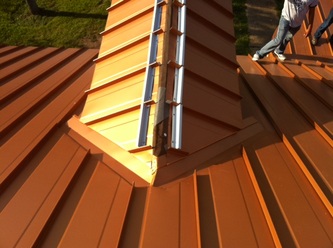 Standing seam installation detail 1